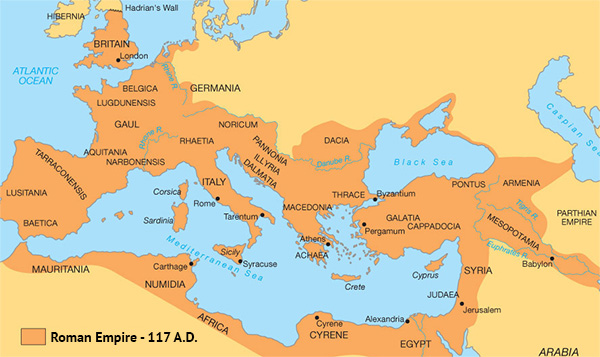 Roman Empire - 117 AD